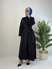 KUŞAKLI KOTON ELBİSE