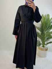 KUŞAKLI KOTON ELBİSE